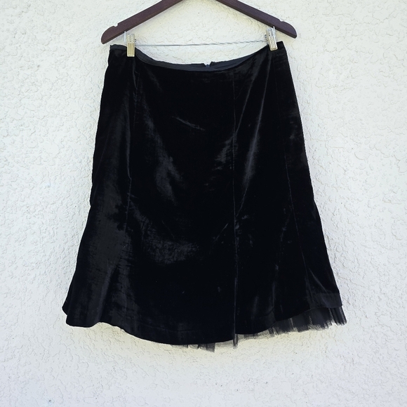Victor Costa Dresses & Skirts - Vintage Victor Costa Occasion Black Velvet Skirt. 